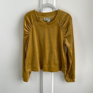 Anthropologie Saturday Sunday Velvet Top